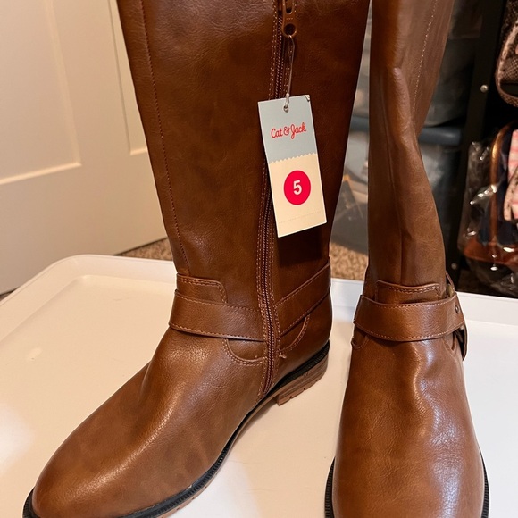 Cat & Jack Brown Heeled Boots - Picture 6 of 7